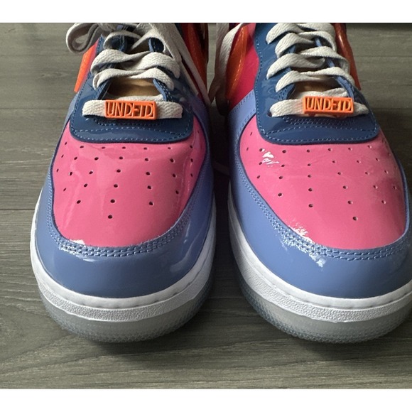 Nike Size 15 Air Force 1 Low SP X Undefeated Patent Total Orange 2022 DV5255 400 main image 7
